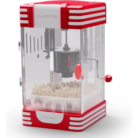 Volcano popcornmachine 300 watt rvs reservoir 60 g / 4 min retro design