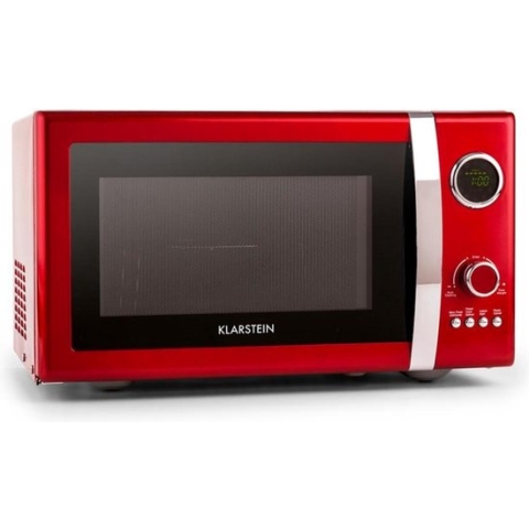 Fine Dinesty 2in1-magnetron Retro 23L 1000W 12 programma's rood