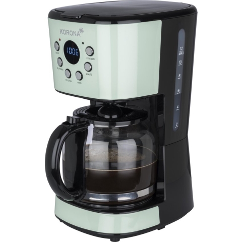 Korona 10665 - retro koffiezetapparaat - timer - 1.5 liter - mint groen