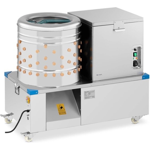 Wiesenfield 2-in-1 Plukmachine en broeiketel voor gevogelte - drum 55 cm - 3 - 4 kippen per minuut