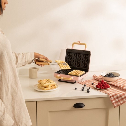 CREATE STONE 3 IN 1 STUDIO Sandwich/wafel grill - Verwisselbare grillplaten - Verticale opslag - roze