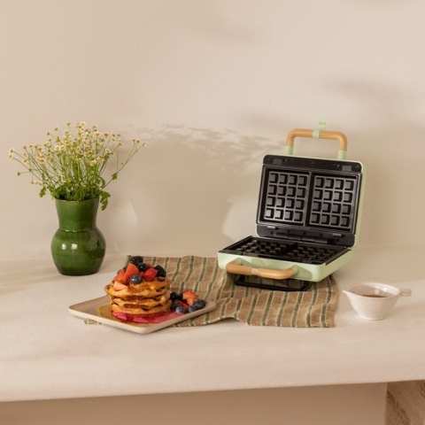 CREATE  STONE 3 IN 1 STUDIO - Sandwich/Wafel grill - Verwisselbare Grillplaten - Verticale Opslag - Groen