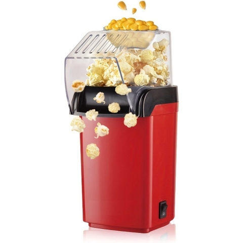 Livano Popcornpan - Popcorn Machine - Popcornmakers - Mini Popcorn Machine - Rood