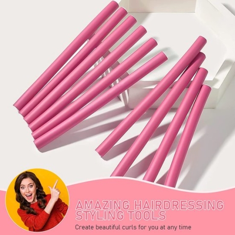 Curler Rollers Flexibel Schuim Krultangen met Verschillende Maten voor Vrouwen Meisjes Haar DIY Ontwerpen (Pak van 42)