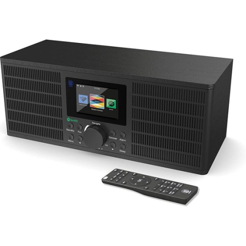 Majority Peterhouse Graduate Black Internet Radio - Spotify Connect - Bluetooth - WiFi