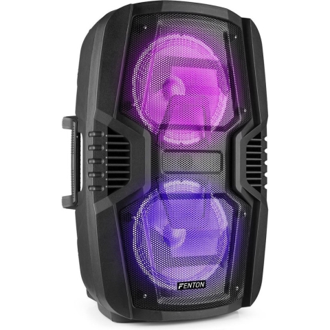 Party speaker Bluetooth - Fenton FT208 LED - 500 Watt - partybox speaker op accu - incl microfoon - karaoke set