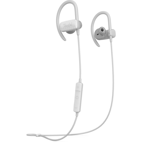 Teufel AIRY SPORTS - Draadloze in-ear bluetooth sport oordopjes, waterdicht volgens IPX 7 - lichtgrijs