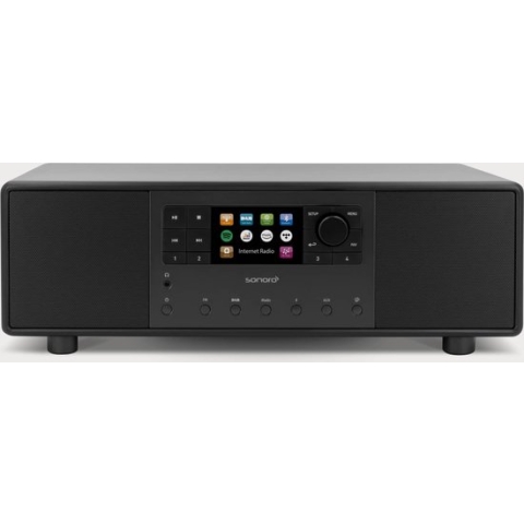 Sonoro Primus stereo internetradio met DAB+, FM, Spotify en Bluetooth - zwart