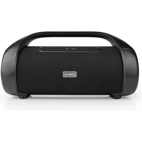 Nedis Bluetooth Party Boombox - 9.5 uur - 2.1 - 120 W - Media afspeelmogelijkheden: AUX - IPX5 - Koppelbaar - Handgreep - Feestverlichting - Zwart