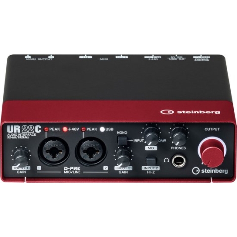 Steinberg UR22C Red USB 3 Audio Interface - USB audio interface