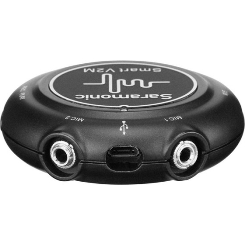 Saramonic Smart V2M audio interface en mixer met 2 microfoons voor telefoon en computer op USB