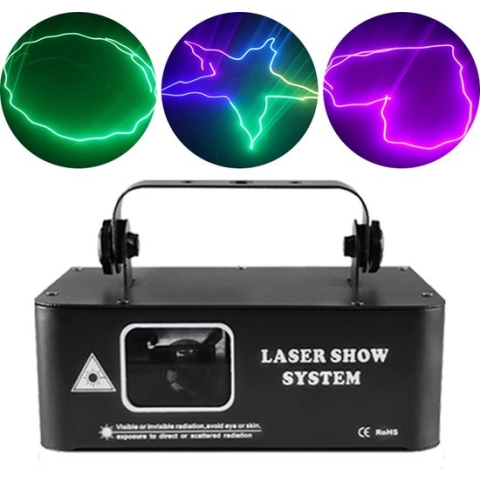Laser Lamp - Lasershow - Dj Laserlicht Rgb Animatie Laserlicht Ktv Disco Podium Verlichting - Zwart