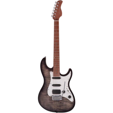 Elektrische gitaar Sire Guitars S7FM/TBK Maple Top Transparant Zwart Larry Carlton