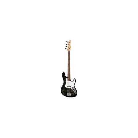 Cort GB24JJ Trans Black - Elektrische basgitaar - Zwart