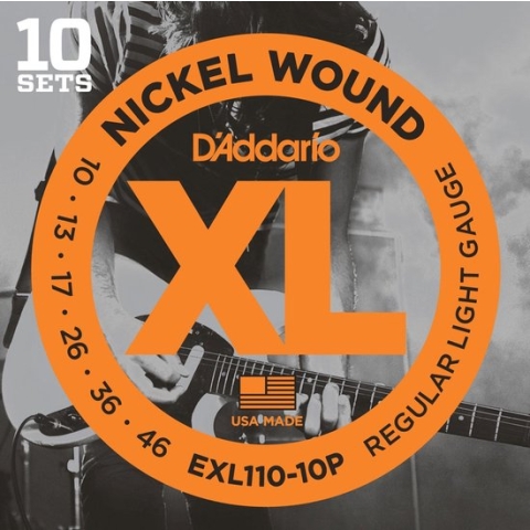 D'Addario EXL110-10P ProPack 10 Sets