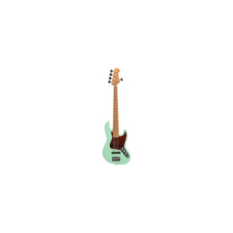 Fazley Sunset Series Jellyfish 5 Surf Green 5-snarige elektrische basgitaar met gigbag