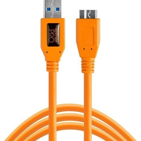 Tether Tools TetherPro USB 3.0-A Micro-B 4,6m Oranje