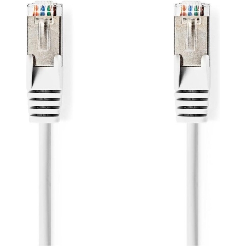 Pcman - CAT6a SF/UTP Netwerkkabel - 10 Gbps - 50 meter - Wit