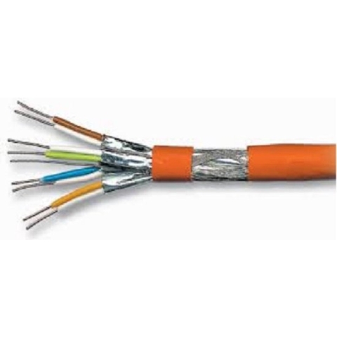 Vizyon- CAT7 S/FTP 10 Gigabit netwerkkabel met vaste aders - LSZH / oranje-305 meter UTP