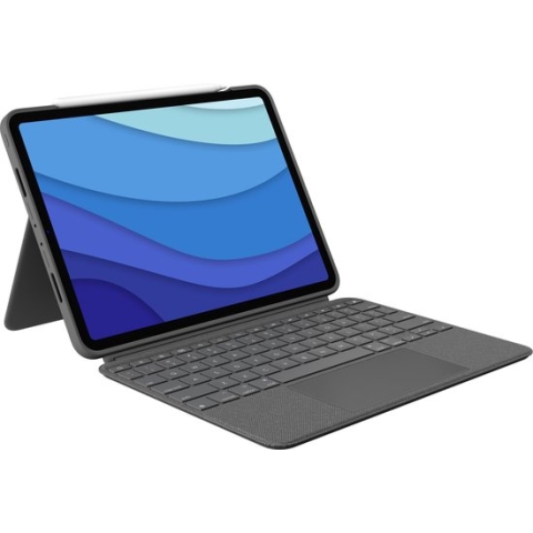 Case for Tablet and Keyboard Logitech iPad Pro 11" (1st, 2nd, 3rd Gen) Qwertz German Black (Refurbished A)