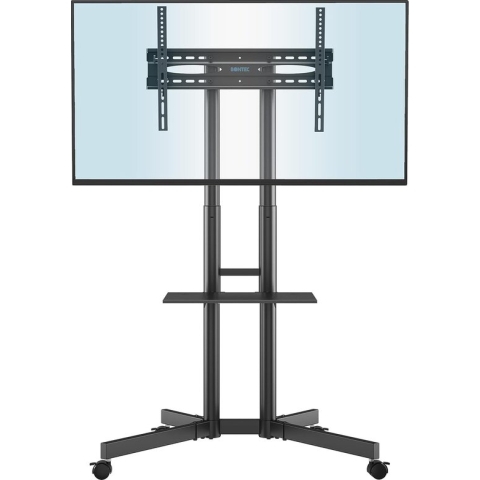 TV Standaard Verrijdbaar voor 32-85 inch LCD LED plasma TV, TV Standaard Wieltjes tot 60kg, TV trolley op Wielen Max VESA 600x400mm