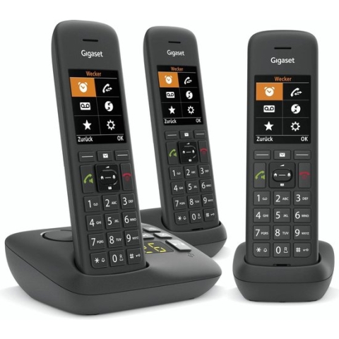 Gigaset C575 A Trio zwart - LET OP DUITS PRODUCT - NIET GESCHIKT VOOR NEDERLAND - Niet geschikt voor BENELUX