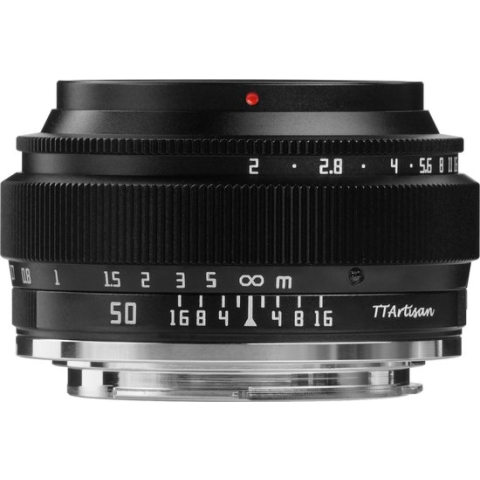 TT Artisan - Cameralens - 50mm F2 voor Fuji X-vatting (Full Frame), zwart