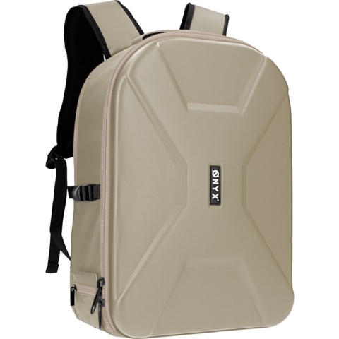 ONYX® Cameratas met laptopvak - Spiegelreflexcamera rugzak - Spatwaterbestendig - Drones - Hardcase reistas - Beige