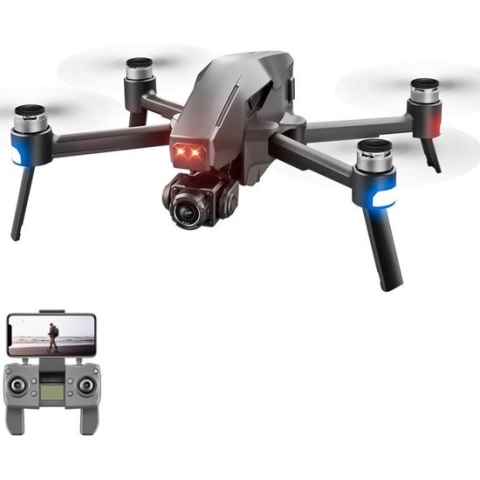 LUXWALLET® SkyLine³ 15-30KM/h – 3KM Bereik – Gimbal Stabilisator - GPS 5Ghz - RC Drone Met ESC FULL HD Camera Voor Volwassenen – FPV Live + VR Bril -Quadcopter – 2x Accu + Draagtas