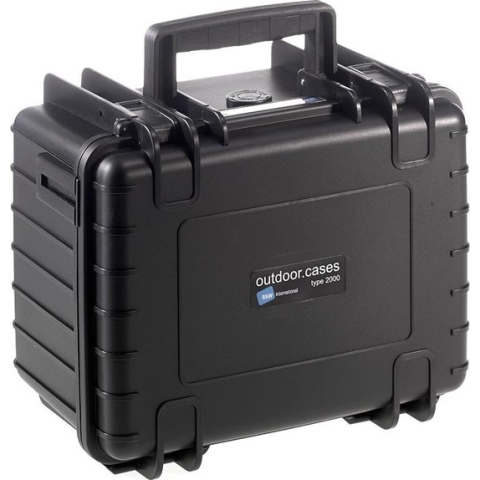 B&W International Type 2000 Outdoor Case incl. vakindeling - zwart
