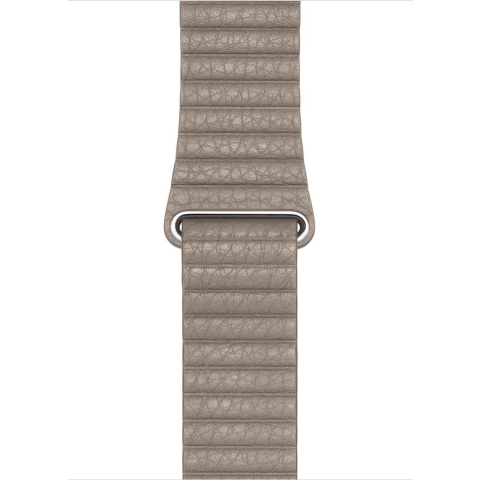 Apple Leren bandje - Apple Watch Series 4 (44mm) - Steengrijs - Medium