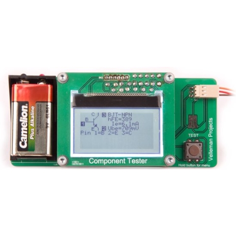 Whadda DIY Componententester Kit - SoldeerKit - Weerstanden - Spoelen - Condensatoren - Diodes