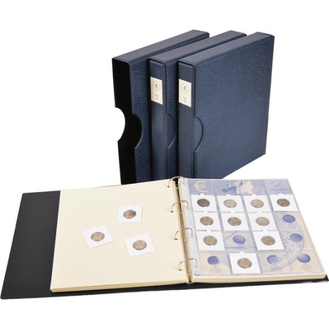 Hartberger 2 Euro muntalbums complete set inclusief cassettes van 2004 t/m 2022 - De complete muntenalbums (deel 1, 2 en 3) voor de 2 Euro verzamelaar wereld verzamelmap insteek album insteek album munt munten Euromunten