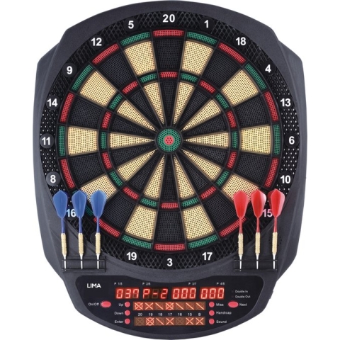 KOTO Pro 580, Elektronisch Dartbord, Dartbord met Softtip Darts, E-Darts Multiplayer, 36 spellen en meer dan 580 variaties, Professioneel Elektronisch Dartspel, DartSet.