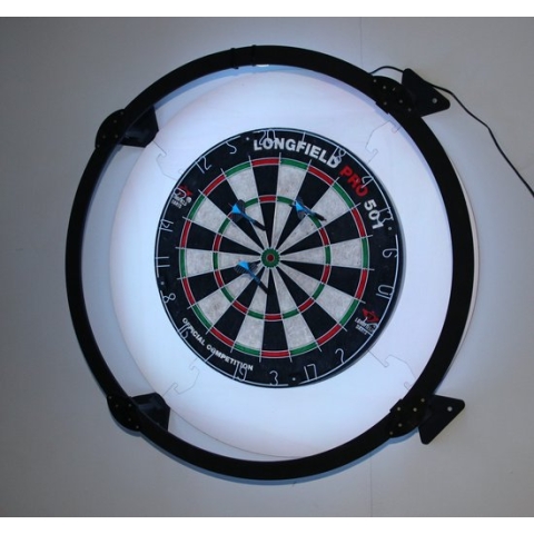 Houten dartbord verlichting