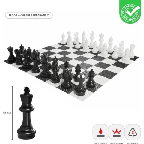 XL buiten Schaakspel - Koning  30 cm - Detail Top Kwaliteit  Klasse en Geweldig
