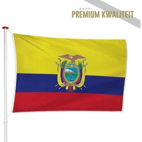 Ecuadoriaanse Vlag Ecuador 200x300cm - Kwaliteitsvlag - Geschikt voor buiten