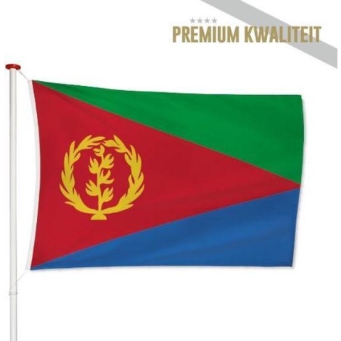 Eritrese Vlag Eritrea 200x300cm - Kwaliteitsvlag - Geschikt voor buiten