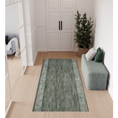 Tapiso Antislip Rubber Mat Groen Gang Woonkamer Rubbermat Tapijt Maat- 80x900