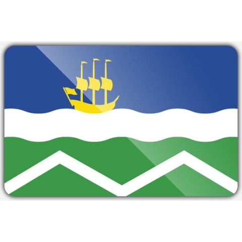 Vlag gemeente Midden-Delfland - 200 x 300 cm - Polyester