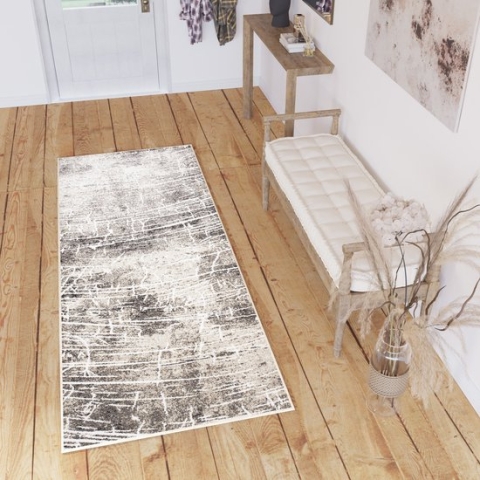 Tapiso Nil Tapijtloper Modern Abstract Loper Vloerkleed Maat- 100x450