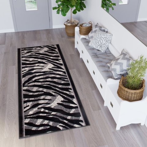 Tapiso Dream Tapijt Loper Gangloper Vloerkleed Zebra Maat-  70x950