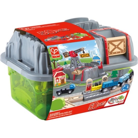 Hape Bouwset Houten Treinbaan In Emmer