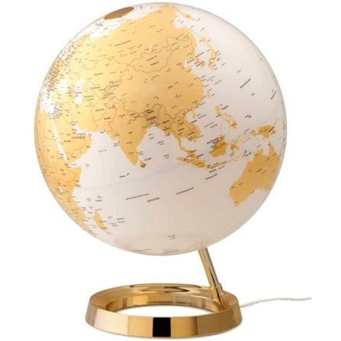 Globe Bright Goud 30cm diameter kunststof voet met verlichting