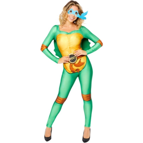 AMSCAN - Ninja Turtle Vermomming met 4 damesmaskers - S