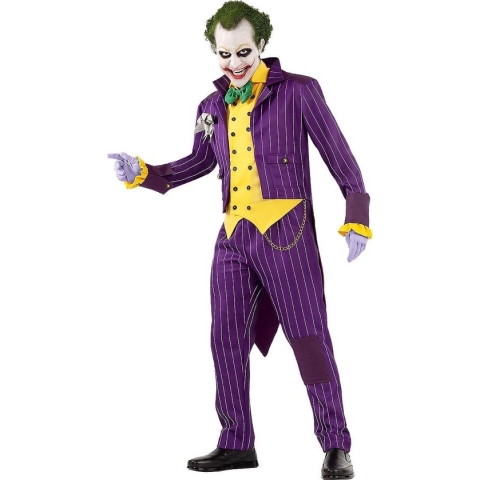 FUNIDELIA Joker kostuum - Arkham City voor mannen - Maat: XL - Paars