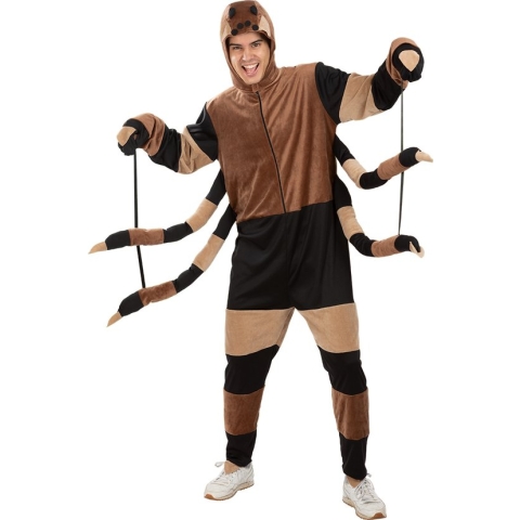 Funidelia | Spinnenkostuum voor vrouwen en mannen - Dieren, Halloween, Horror - Kostuum voor Volwassenen Accessoire verkleedkleding en rekwisieten voor Halloween, carnaval & feesten - Maat S - M - Zwart