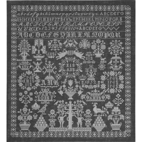 borduurpakket 39-7339 merklap, anno 1852