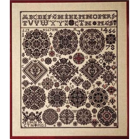 Borduurpakket Permin of copenhagen merklap 39-4410