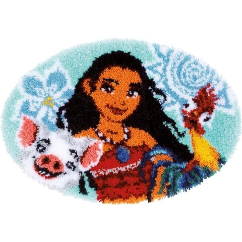 Knoopvormtapijt kit Disney I am an Oceanic girl - Vervaco - PN-0168698